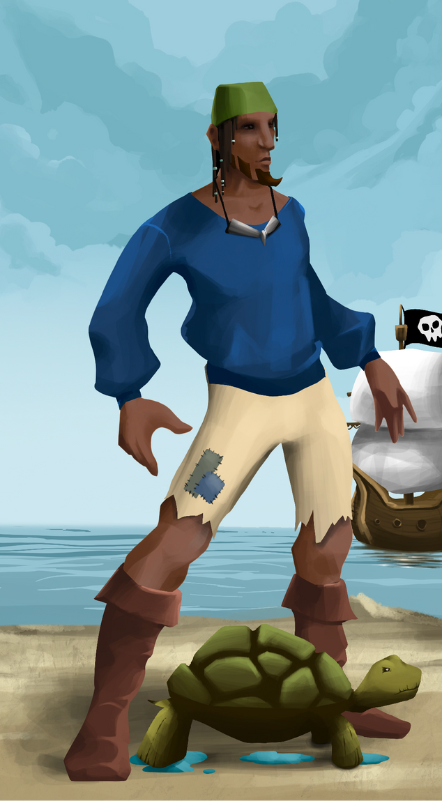 AlgoSeas Pirate #10698 NFT on Algorand