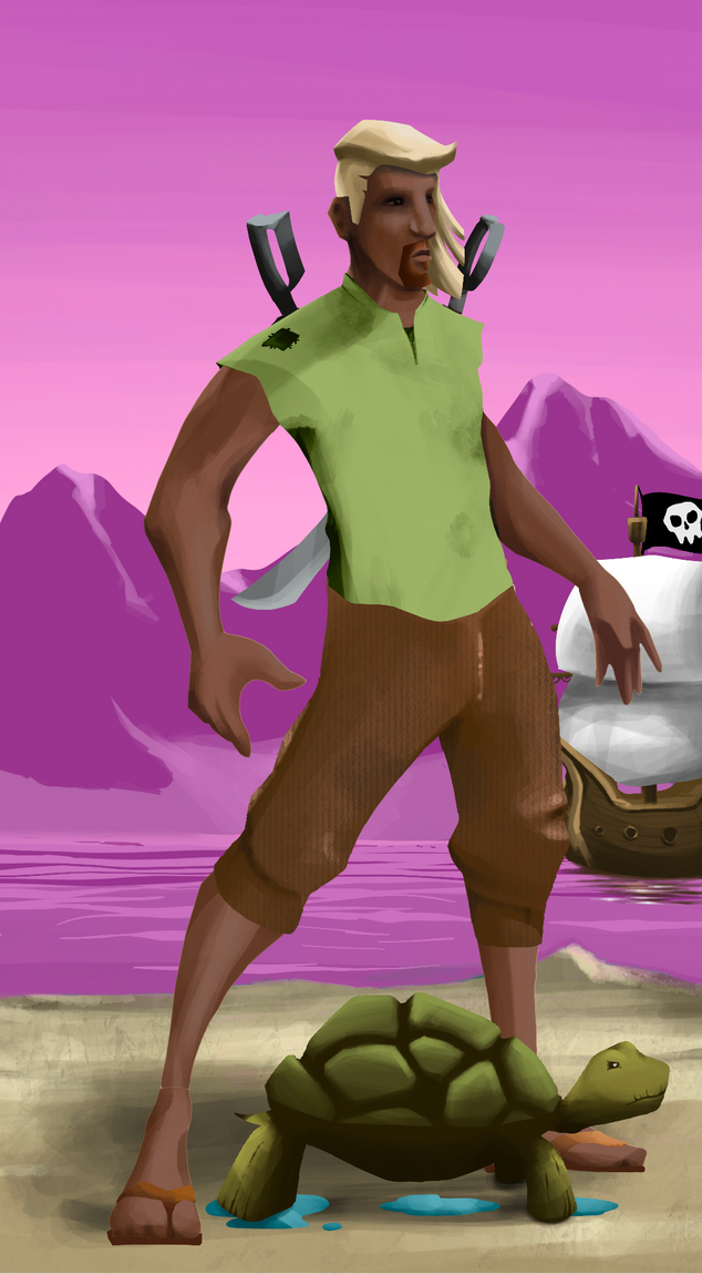 AlgoSeas Pirate #1128 NFT on Algorand