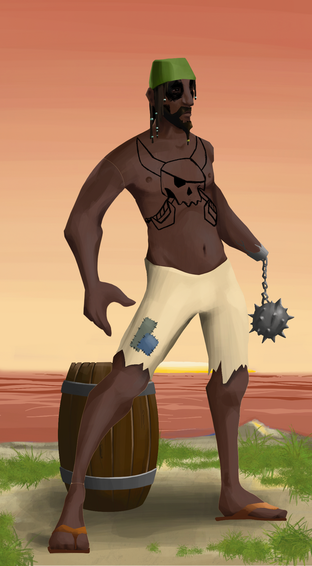 AlgoSeas Pirate #1158 NFT on Algorand