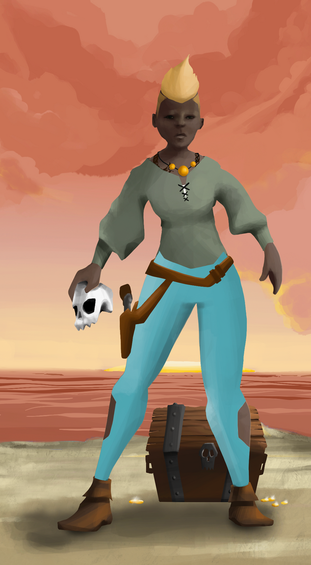 AlgoSeas Pirate #1255 NFT on Algorand