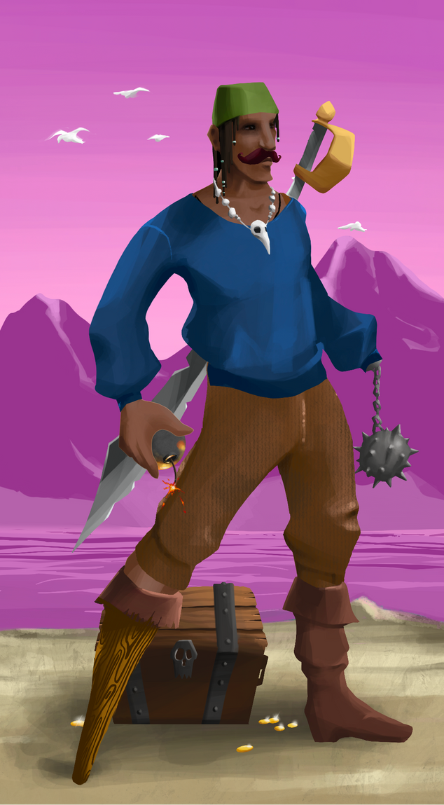 AlgoSeas Pirate #12954 NFT on Algorand