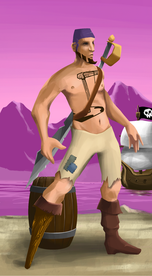 AlgoSeas Pirate #1323 NFT on Algorand