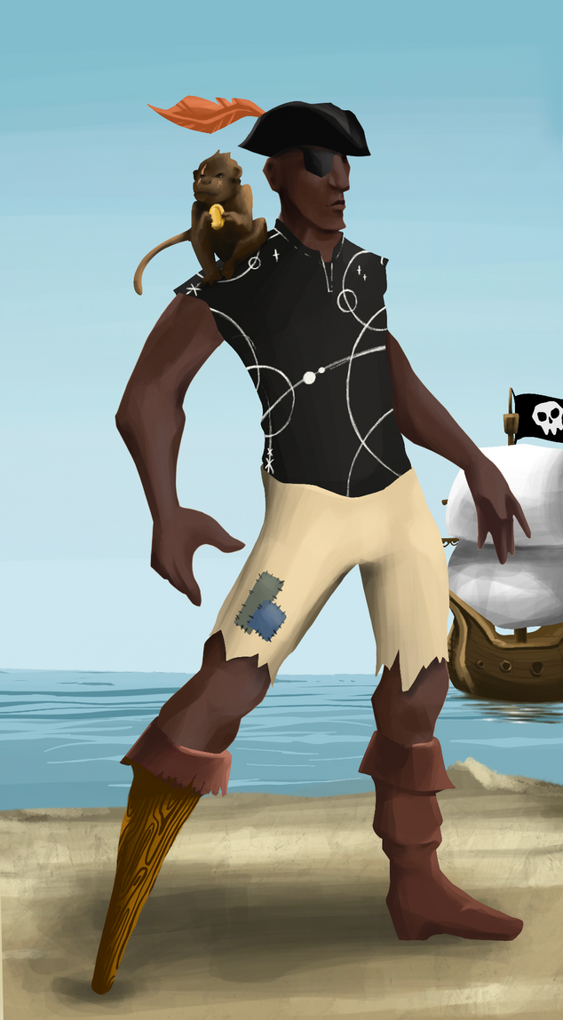 AlgoSeas Pirate #16165 NFT on Algorand