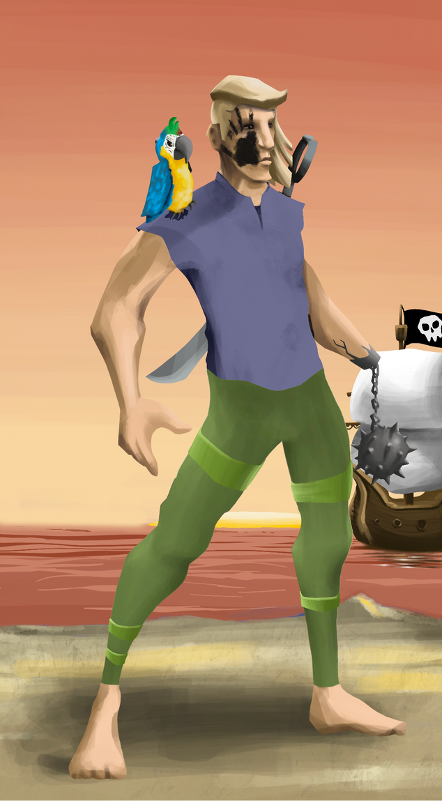 AlgoSeas Pirate #19529 NFT on Algorand