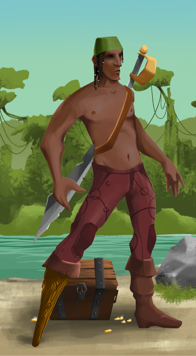 AlgoSeas Pirate #19796 NFT on Algorand