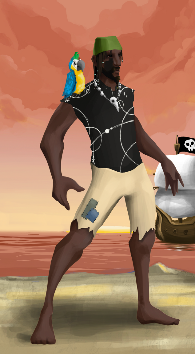 AlgoSeas Pirate #19955 NFT on Algorand