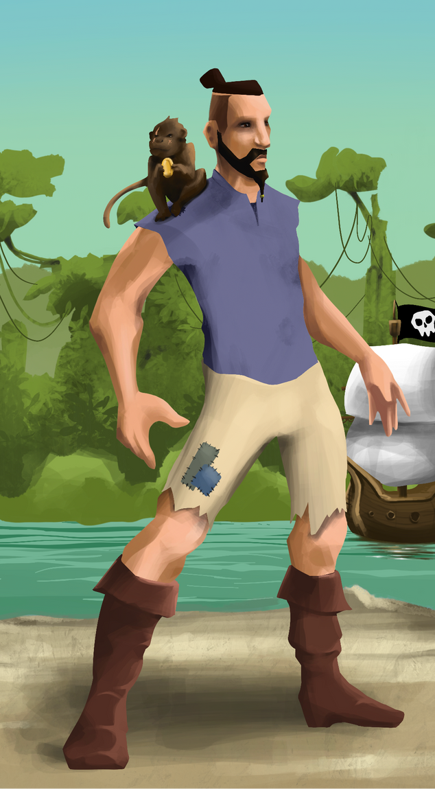 AlgoSeas Pirate #21928 NFT on Algorand