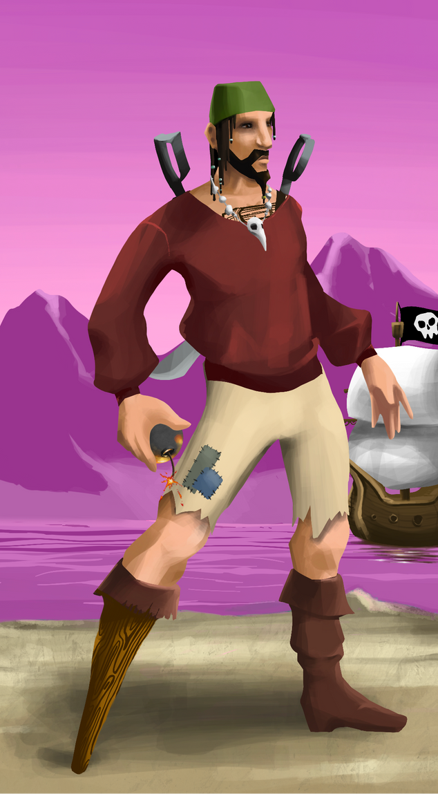 AlgoSeas Pirate #26390 NFT on Algorand