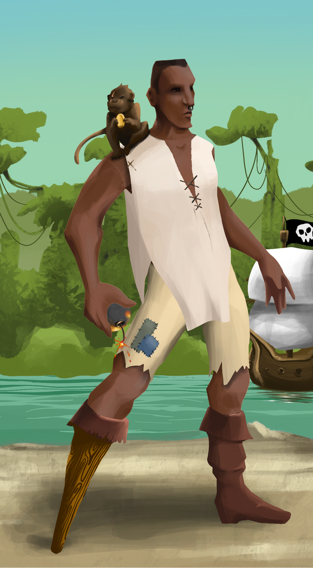 AlgoSeas Pirate #28165 NFT on Algorand