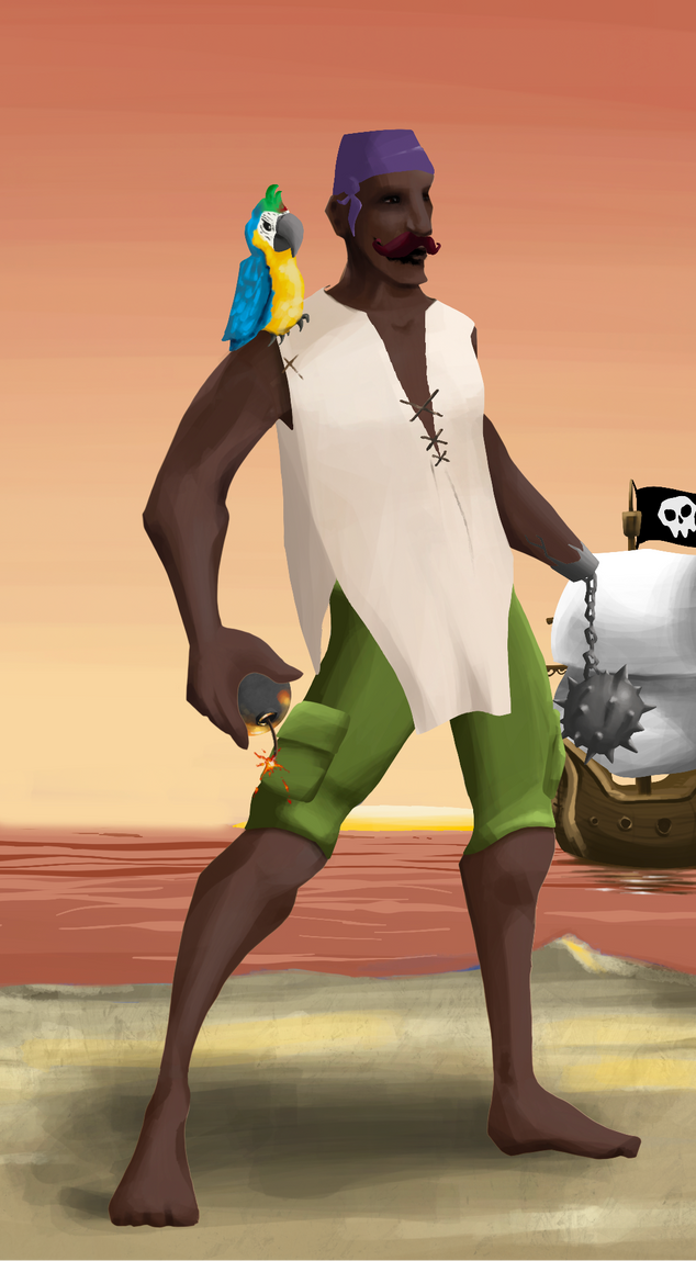 AlgoSeas Pirate #31675 NFT on Algorand