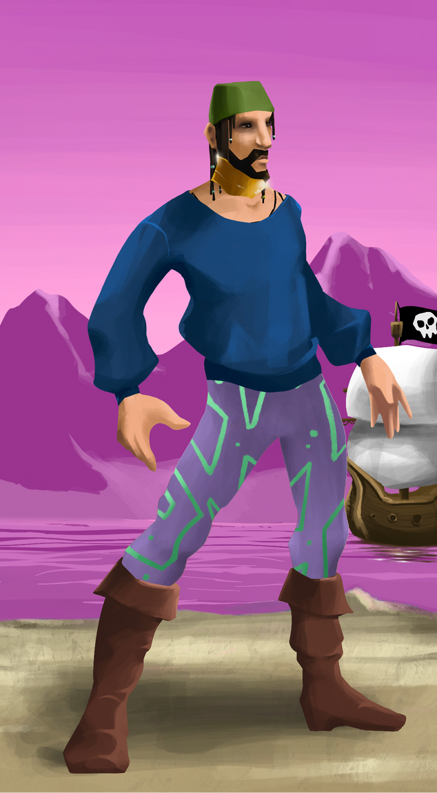 AlgoSeas Pirate #32087 NFT on Algorand