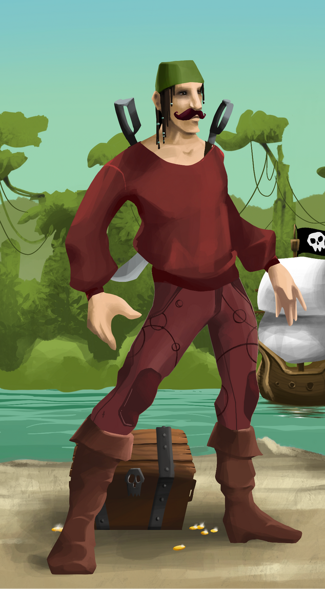 AlgoSeas Pirate #3209 NFT on Algorand