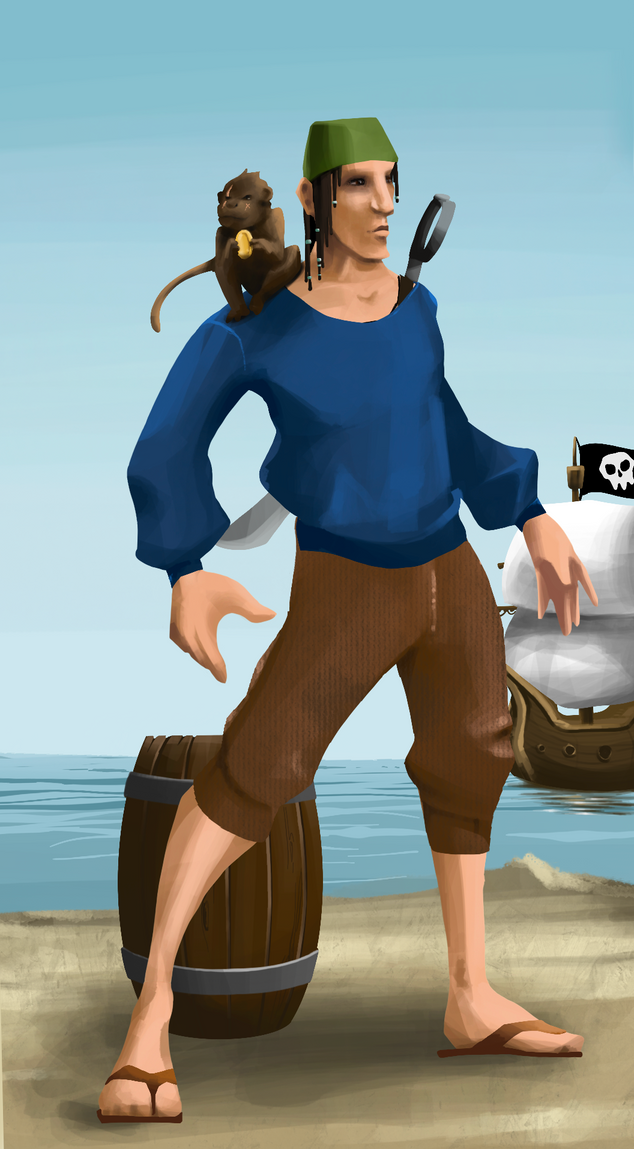 AlgoSeas Pirate #32327 NFT on Algorand