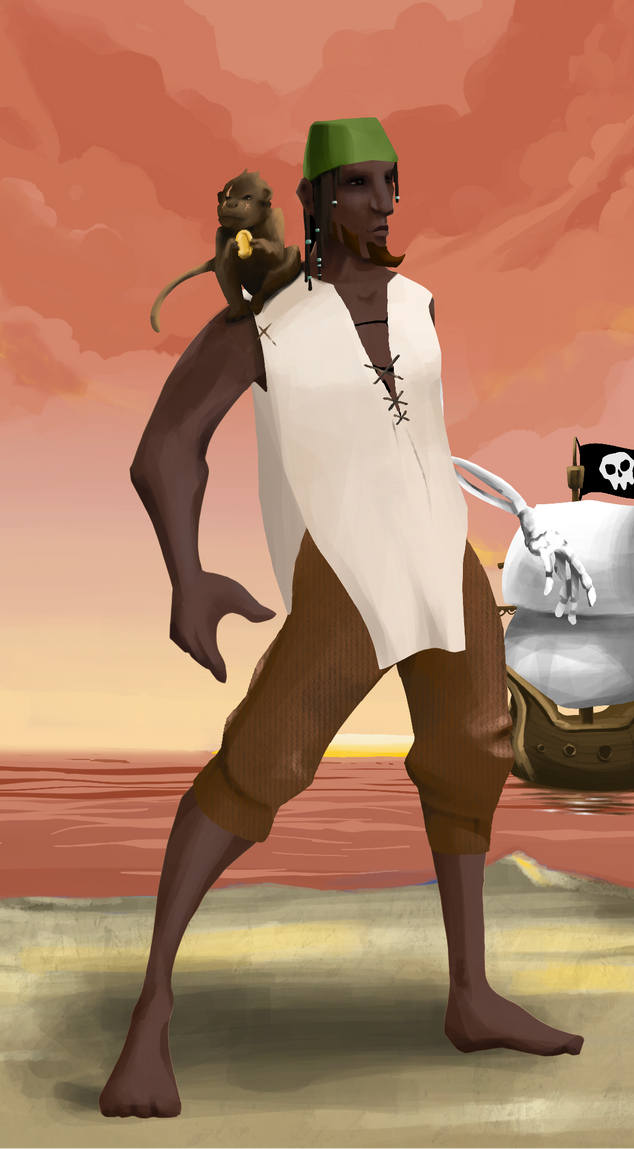 AlgoSeas Pirate #33086 NFT on Algorand