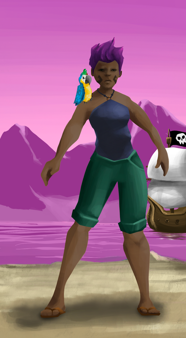 AlgoSeas Pirate #34185 NFT on Algorand