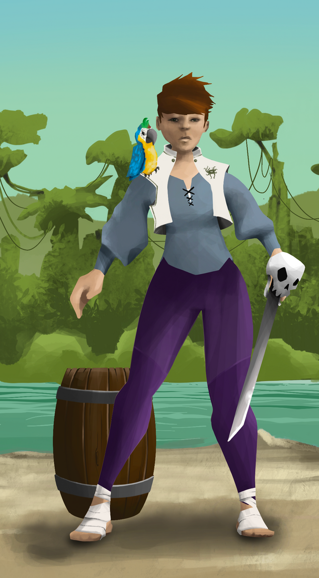 AlgoSeas Pirate #3428 NFT on Algorand