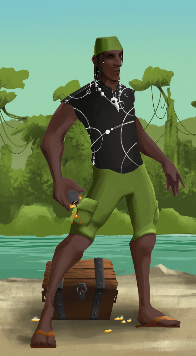 AlgoSeas Pirate #35075 NFT on Algorand