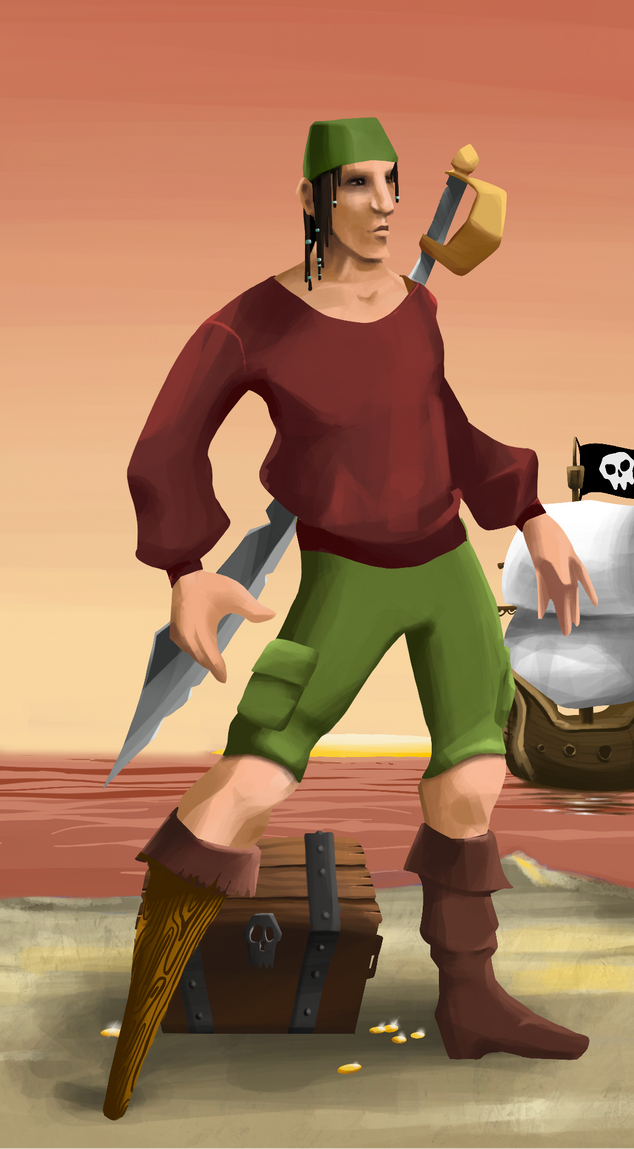 AlgoSeas Pirate #35095 NFT on Algorand