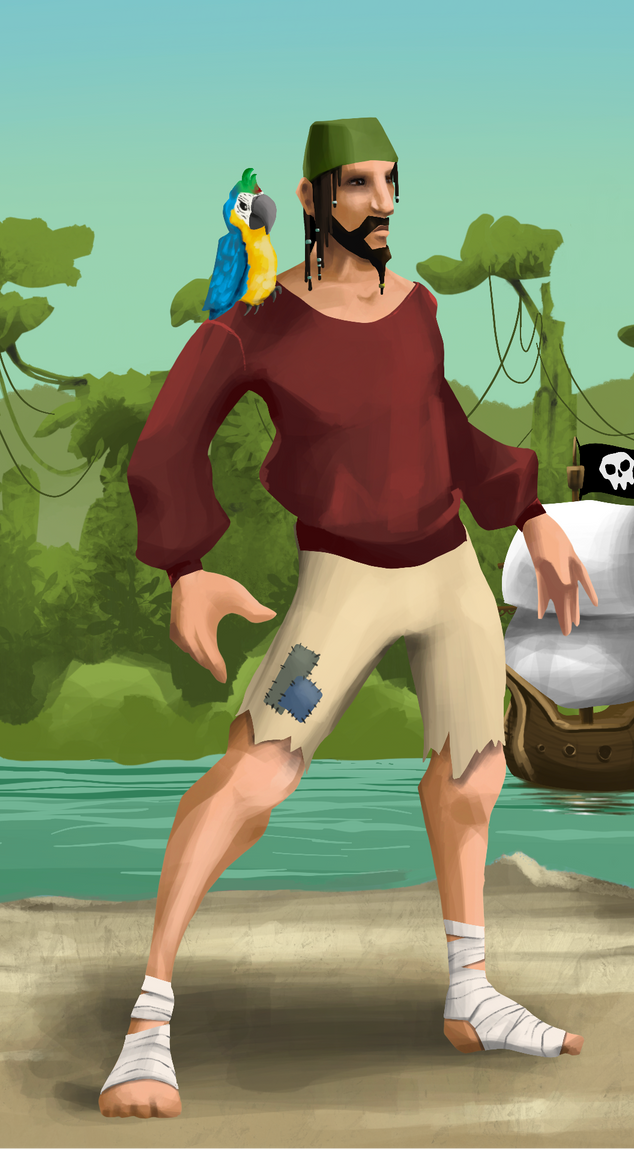 AlgoSeas Pirate #35157 NFT on Algorand