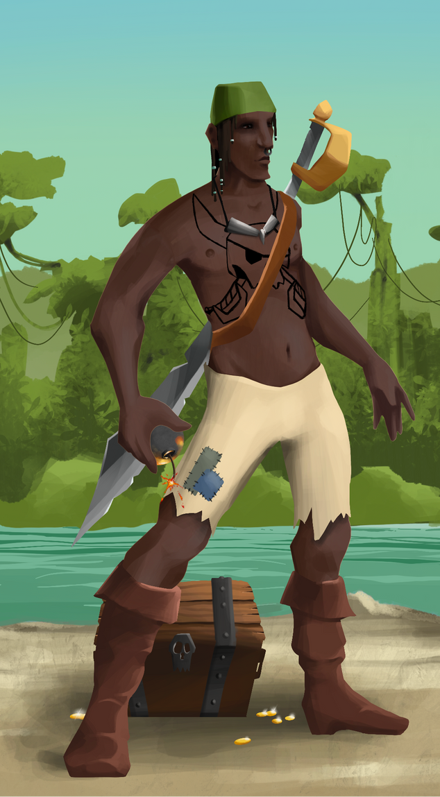 AlgoSeas Pirate #35158 NFT on Algorand