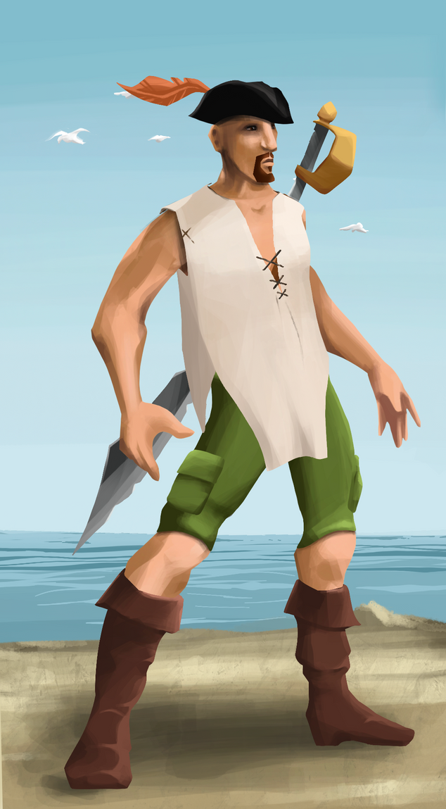 AlgoSeas Pirate #35355 NFT on Algorand