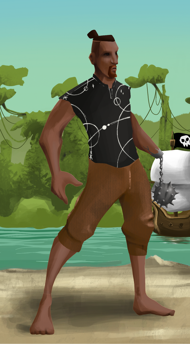 AlgoSeas Pirate #35551 NFT on Algorand