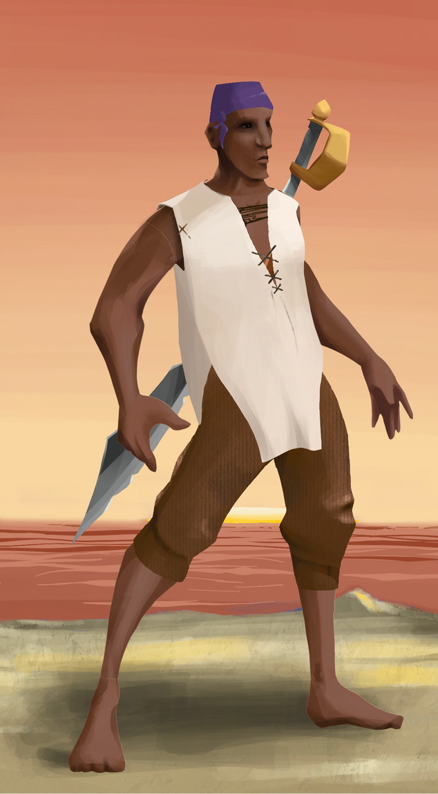 AlgoSeas Pirate #36129 NFT on Algorand