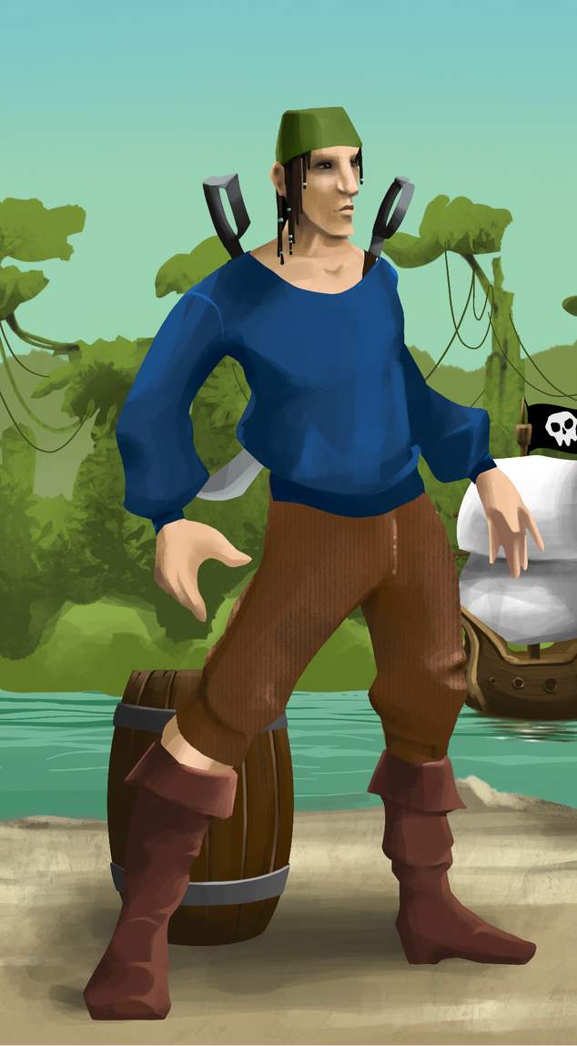 AlgoSeas Pirate #36307 NFT on Algorand