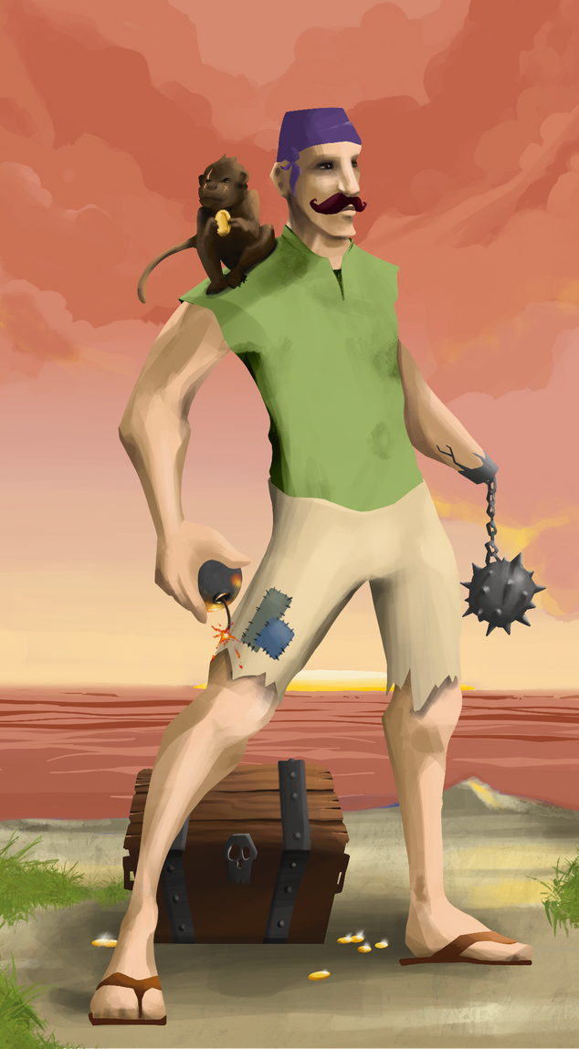 AlgoSeas Pirate #3637 NFT on Algorand