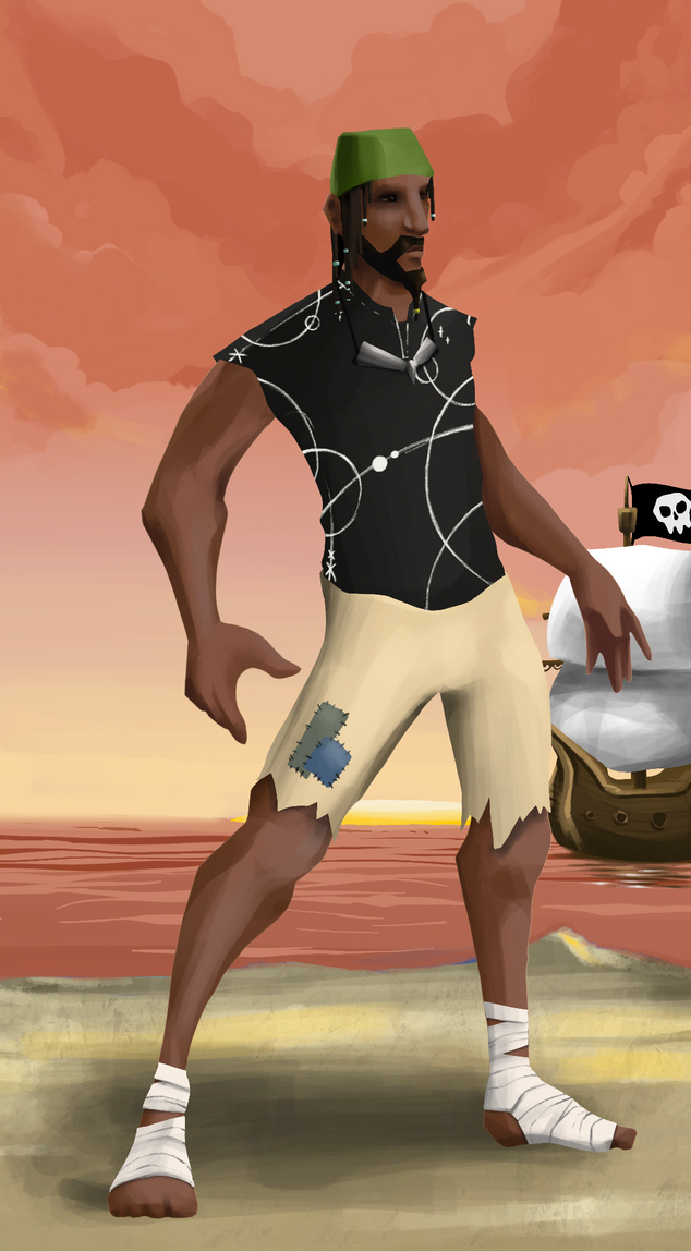 AlgoSeas Pirate #36598 NFT on Algorand