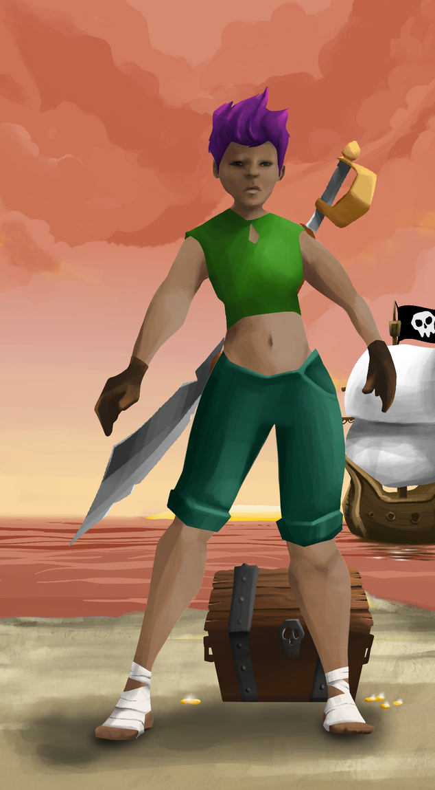 AlgoSeas Pirate #36615 NFT on Algorand