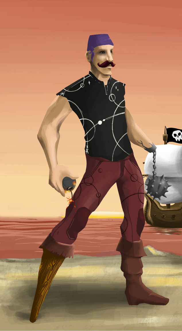 AlgoSeas Pirate #37291 NFT on Algorand