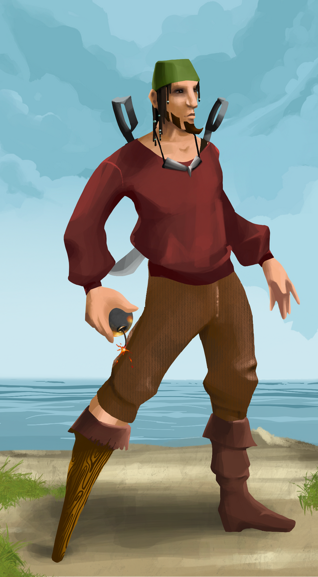 AlgoSeas Pirate #4195 NFT on Algorand