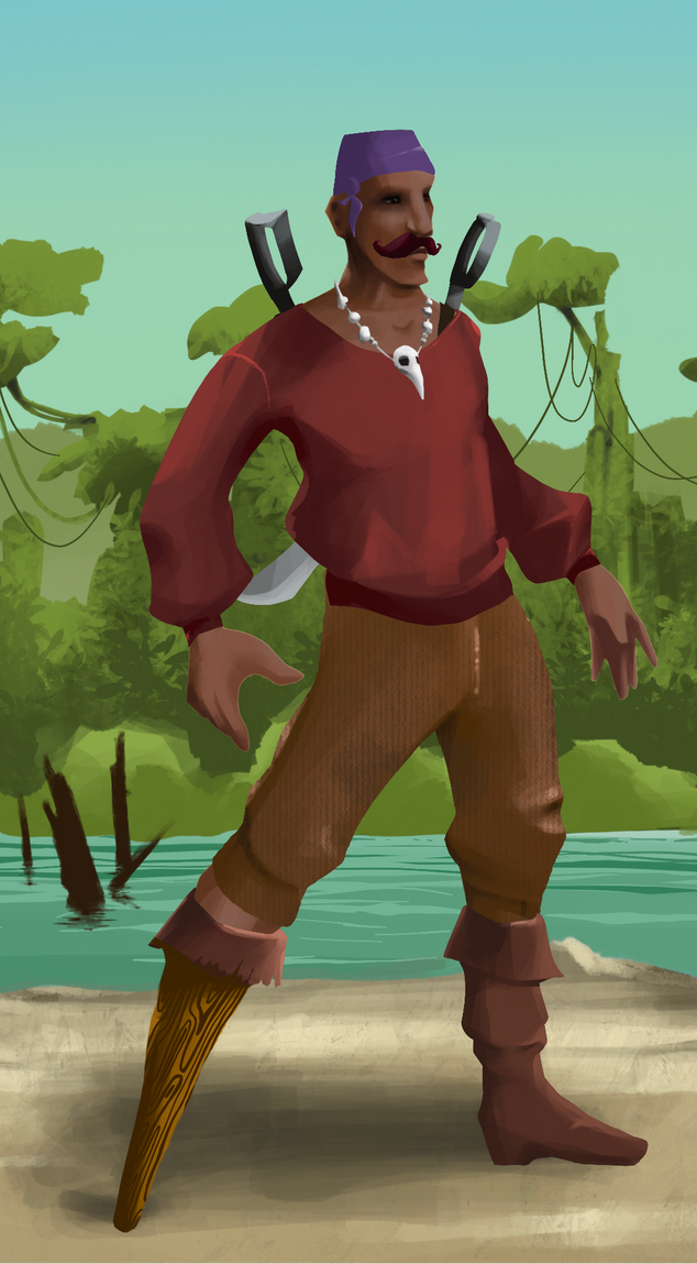 AlgoSeas Pirate #7354 NFT on Algorand