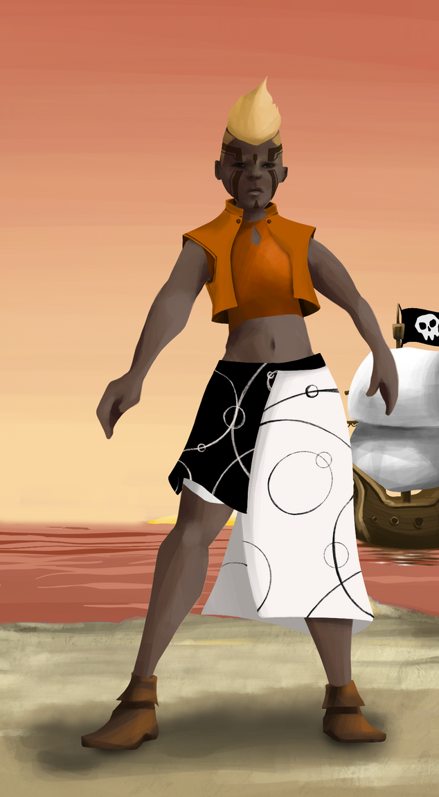 AlgoSeas Pirate #7398 NFT on Algorand