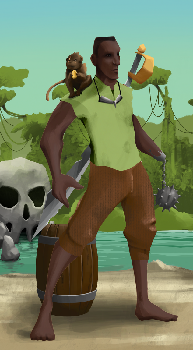 AlgoSeas Pirate #7480 NFT on Algorand