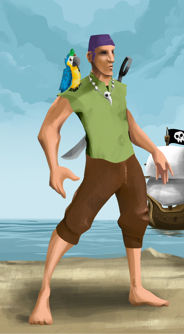 AlgoSeas Pirate #7633 NFT on Algorand