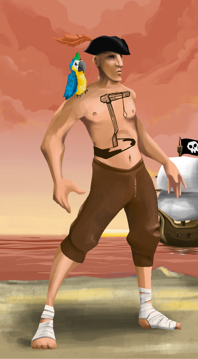 AlgoSeas Pirate #7645 NFT on Algorand