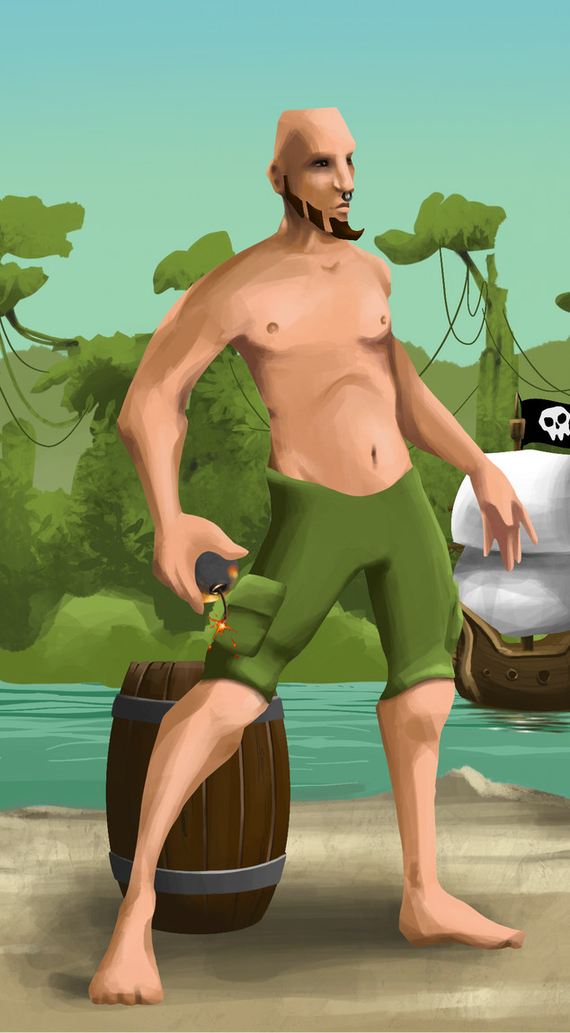 AlgoSeas Pirate #7736 NFT on Algorand