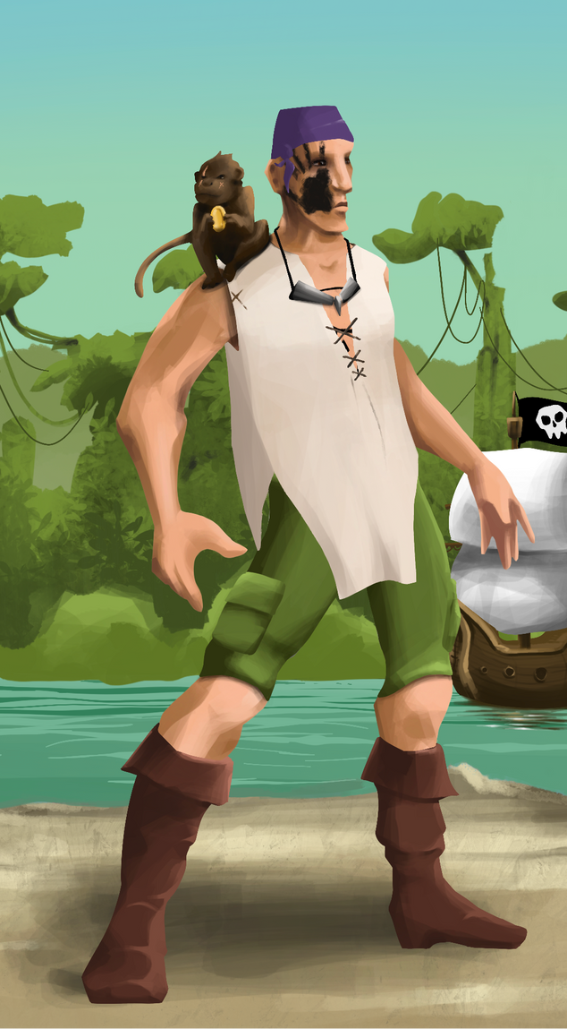 AlgoSeas Pirate #7754 NFT on Algorand