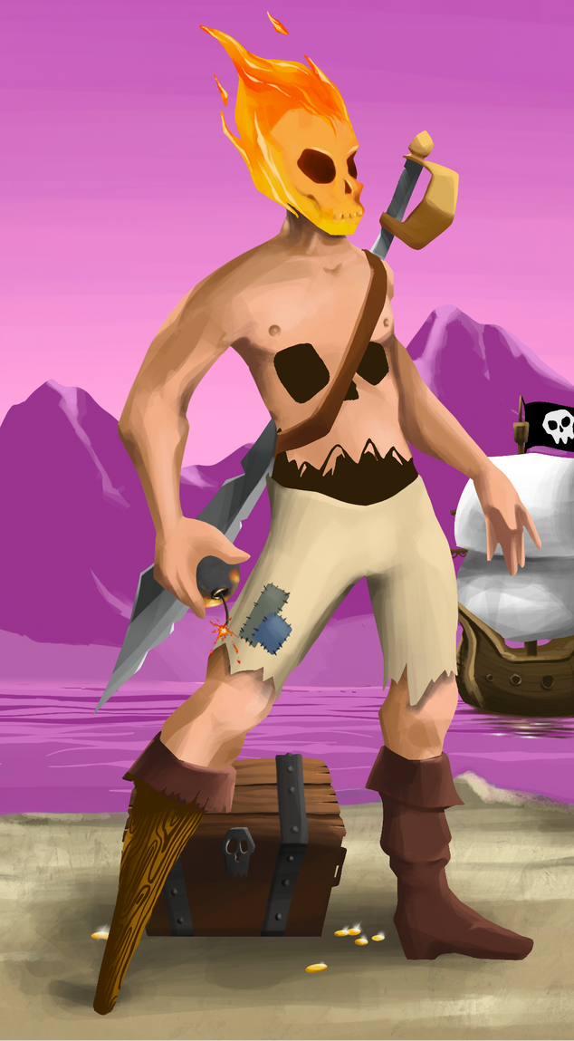 AlgoSeas Pirate #7910 NFT on Algorand