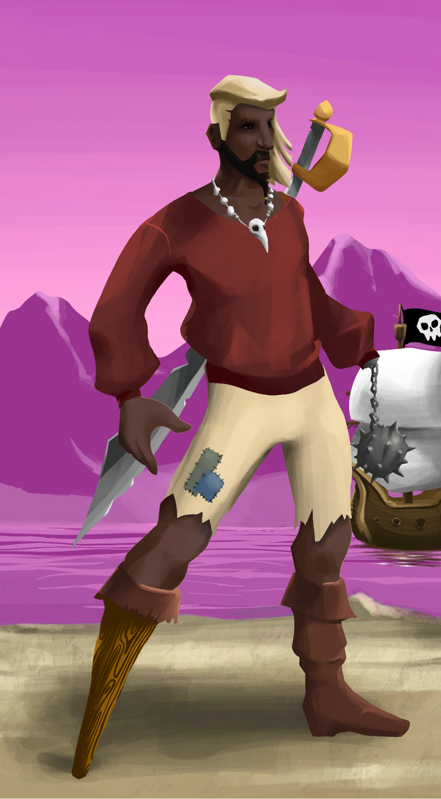 AlgoSeas Pirate #7990 NFT on Algorand