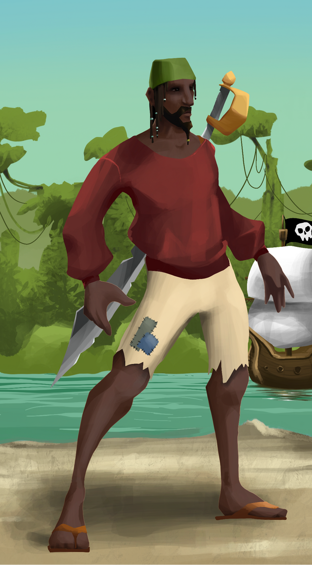 AlgoSeas Pirate #9136 NFT on Algorand