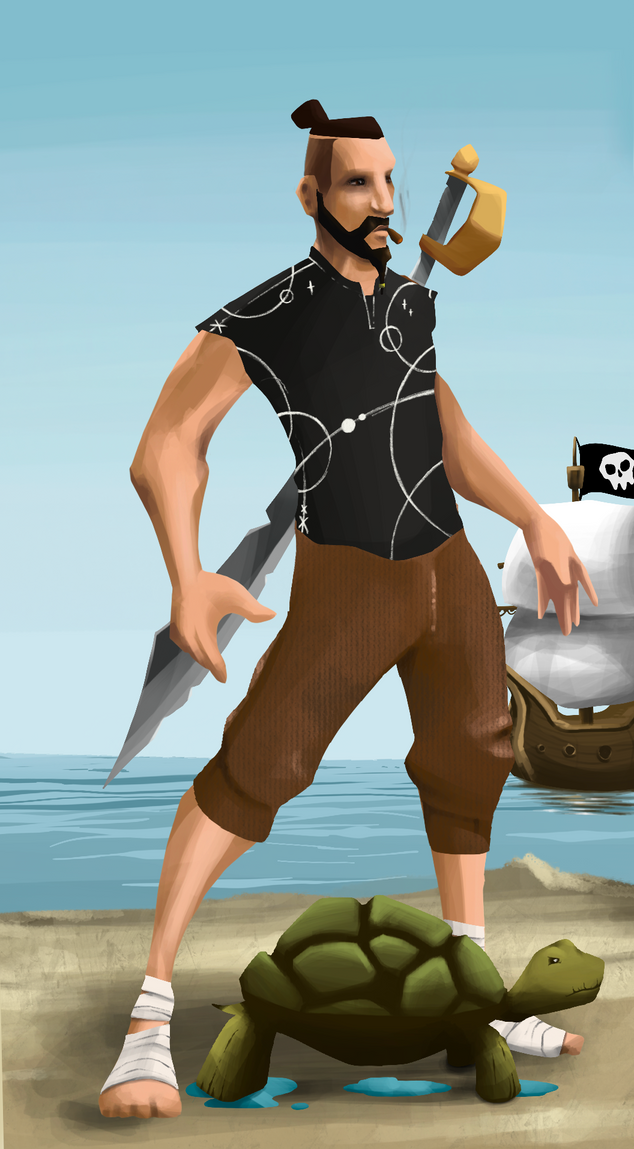 AlgoSeas Pirate #9588 NFT on Algorand