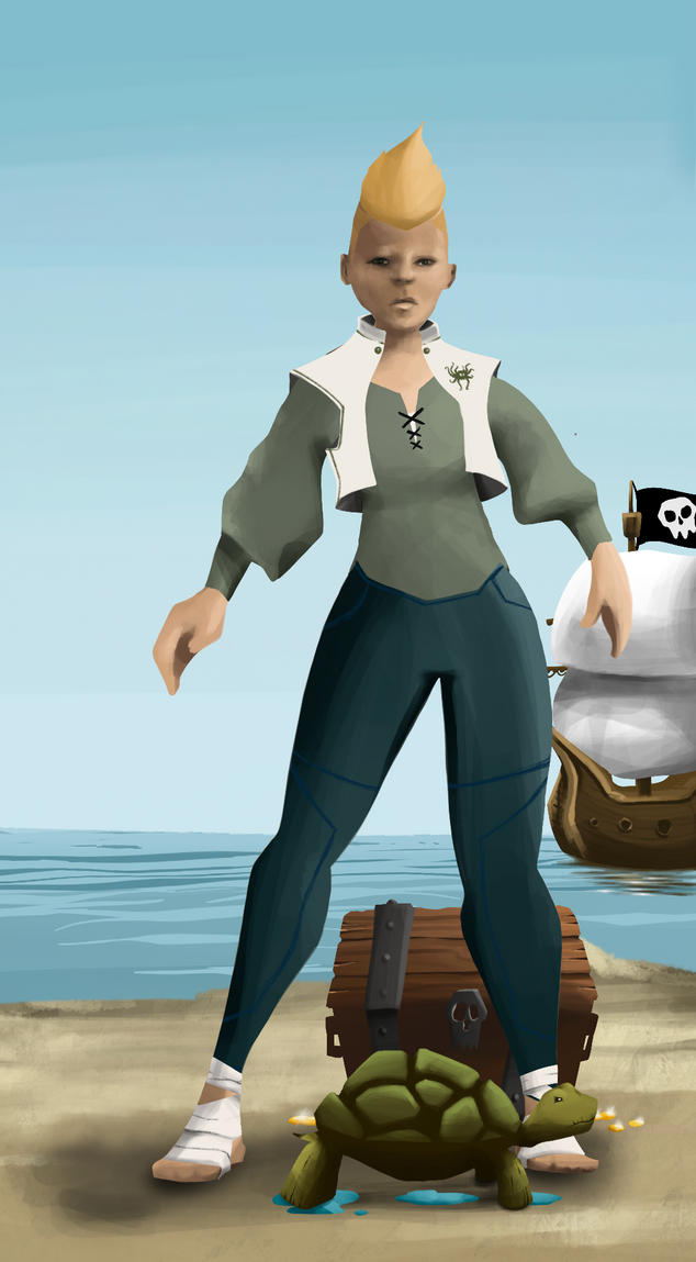 AlgoSeas Pirate #9845 NFT on Algorand